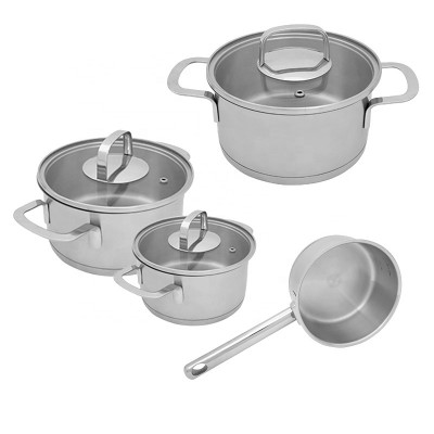 4 pcs saucepan and casserole cookware set cooking  pot set