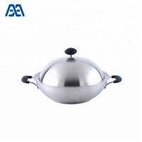 Kitchen induction 3-ply stainless steel cookware/ wok