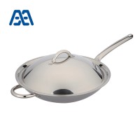 Wholesale quality 5-ply stainless steel induction wok