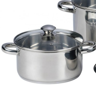 Professtional  304 stainless steel cookware in kitchecn with cooking pots