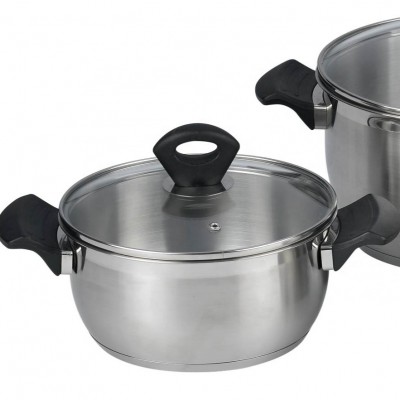 Hot sale stainless steel induction kitchen cookware set cooking pot